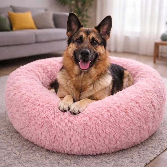 Cama com pêlo para cão e gato
