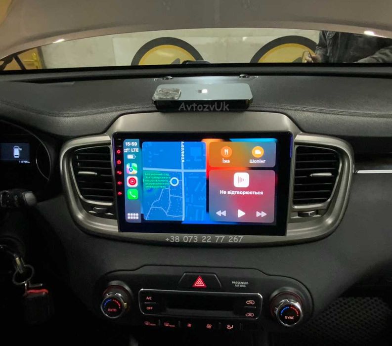 Магнитола SORENTO Kia MOHAVE GPS USB КИА Соренто Tesla CarPlay Android