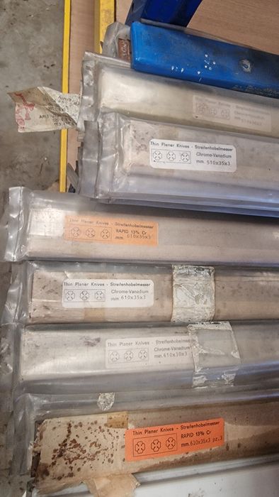 Laminas para plainas e desengrossadeira de 300 mm até 730mm temo