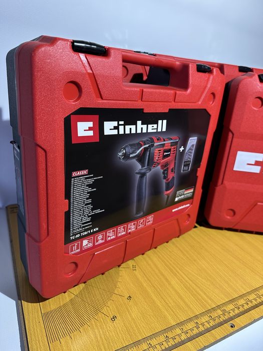 Кейс Einhell для інструментів червоний пластиковий 34x32x11 см