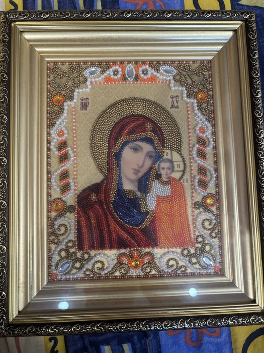Ікони вишиті бісером