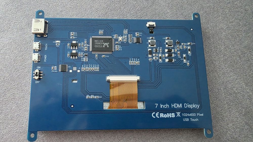 Ekran dotykowy 7 cali Raspberry Pi 1024x600