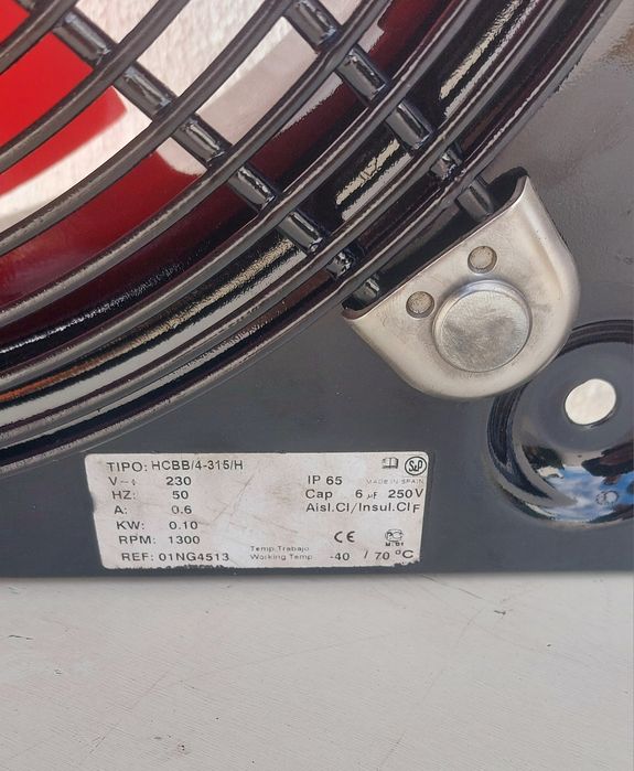 Ventilador extrator 2350 m3 h Ar fumos tintas de estufas de pintura