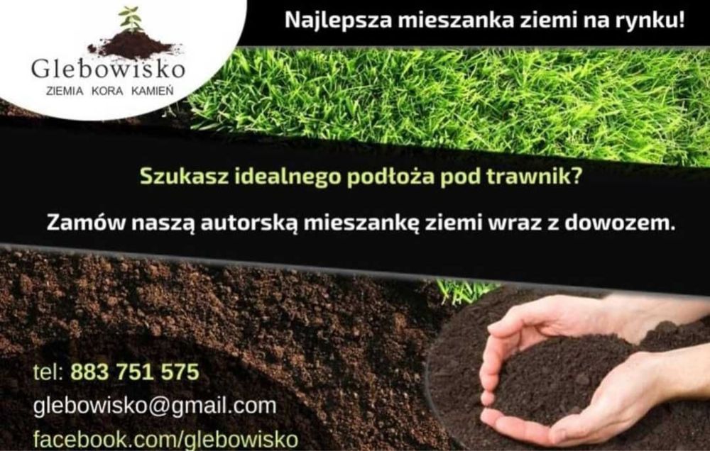 Specjalna mieszanka pod trawnik, humus, czarnoziem, ziemia