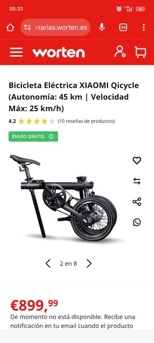 Bicicleta elétrica Qicycle