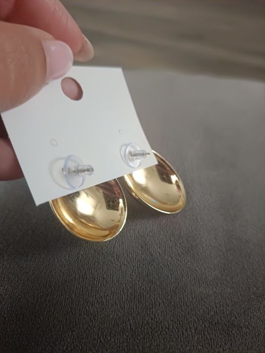 Nowe kolczyki złote impreza do sukienek koszul biżuteria