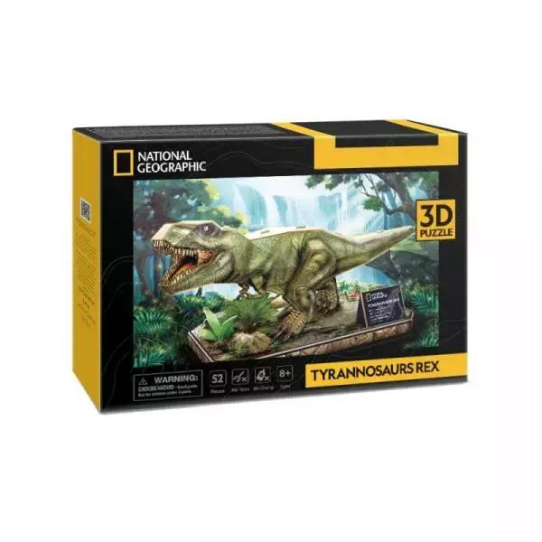 Puzzle 3D Tyrannosaurs Rex National Geographic DS1051 Cubic Fun. Nowy Produkt