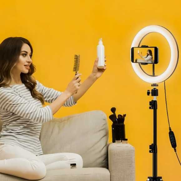 Nowa, pierścieniowa lampa led ring 30cm,do makijażu, rzęs, transmisji