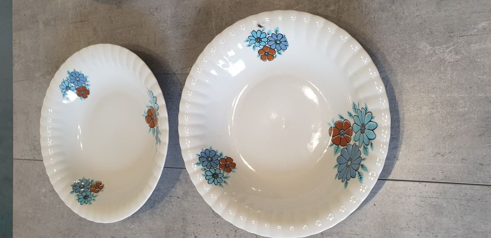 Talerze głębokie Chodzież porcelana PRL