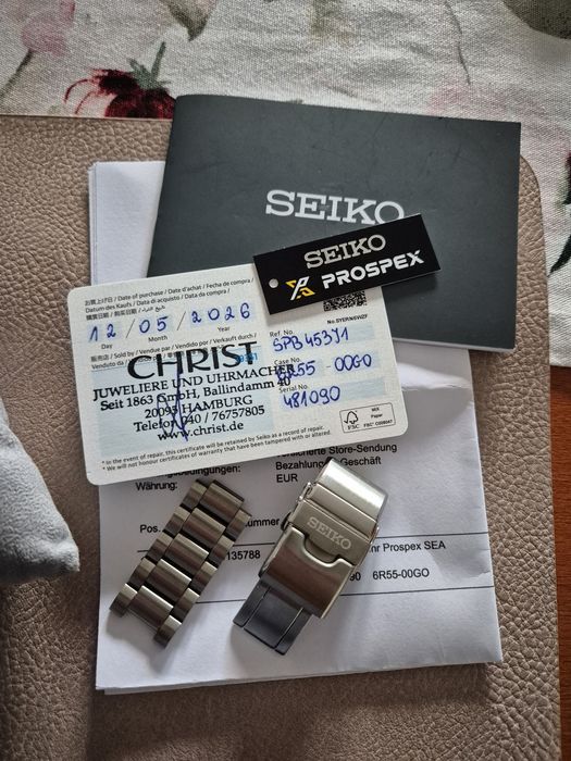Seiko SPB453J1 Stan idealny, jak nowy, gwarancja producenta.