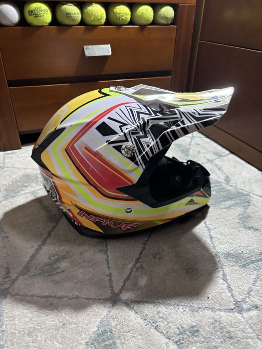 Capacete de Cross / Enduro NAVA – Praticamente Novo!