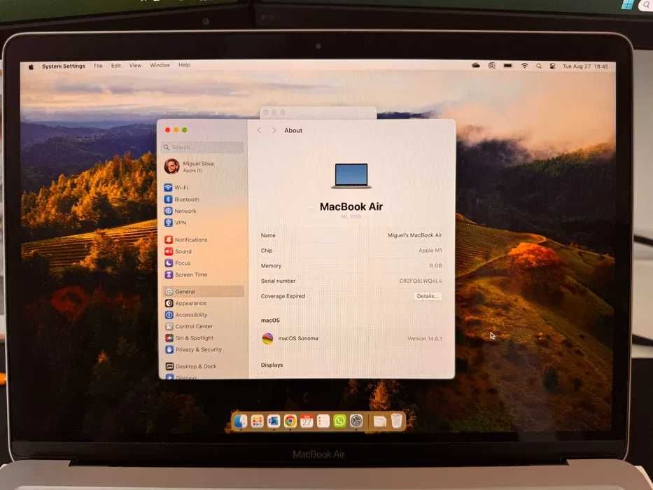 Macbook Air M1 8gb/256Gb