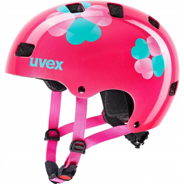 Kask rowerowy Uvex Kid 3 pink flower r. 51-55 cm