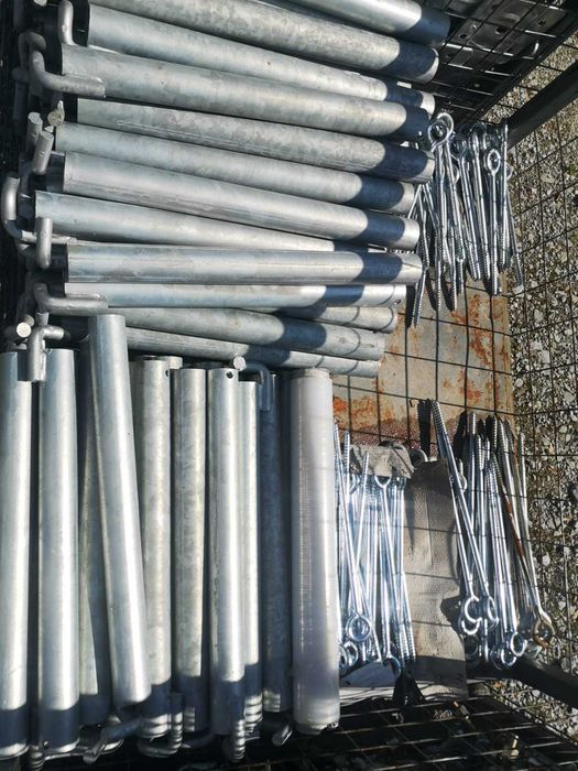 Stalowe rusztowanie elewacyjne nowe 8,4 m wys. x 12 m dł. = 100 m2 Plettac najtaniej