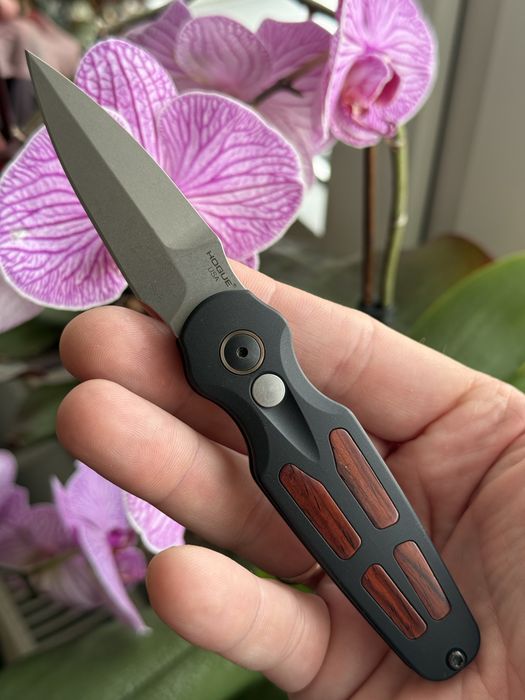 Ніж Hogue Ballista II Auto Gray Al + Cocobolo (64233) MagnaCut. Оригінал!