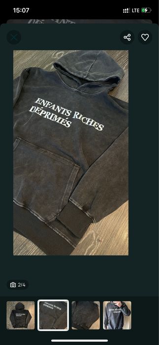 Худи Enfants Riches Déprimés ERD