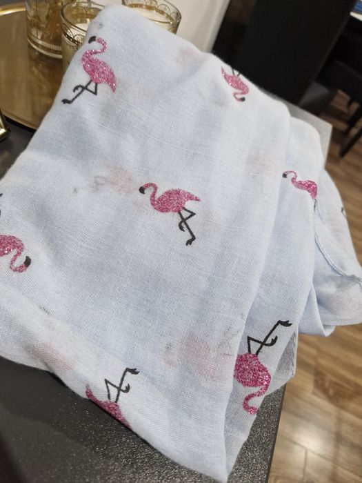 Chusta,  szalik,  apaszka duża flamingi
