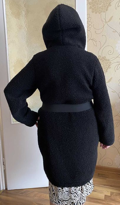 Bukla XXL oversize czarny płaszcz kurtka