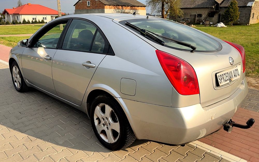 Nissan Primera 1.9D 2003r, liftback HAK klima