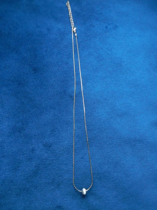 Naszyjnik w kolorze srebra 40 cm + 5 cm