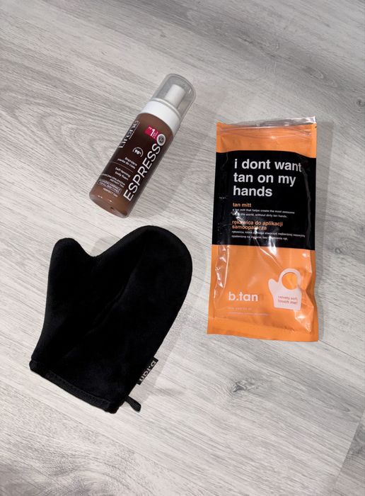 Zestaw samoopalający samoopalacz + rękawica do aplikacji samoopalacza