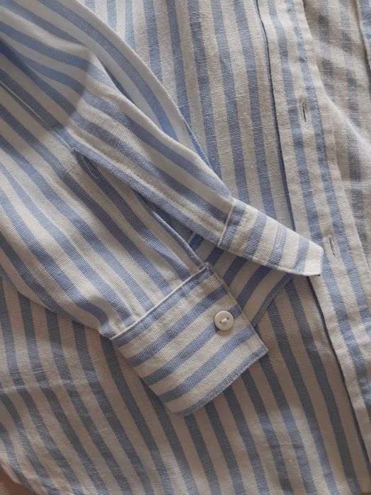 Camisa efeito linho stradivarius