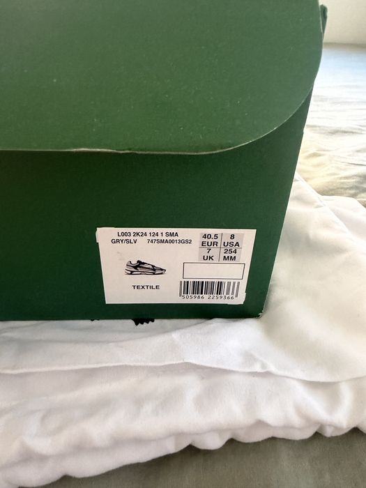 Ténis Lacoste L003 2K24 Black/White – Tam. 40.5 (Como Novos / Box + Accessories)