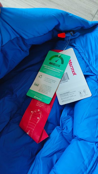 Śpiwór Marmot Wind River Long 198 cm do -24/ ekstr -49 Cena reg.2400zł