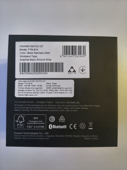 Huawei Watch GT (FTN-B19) Czarny
