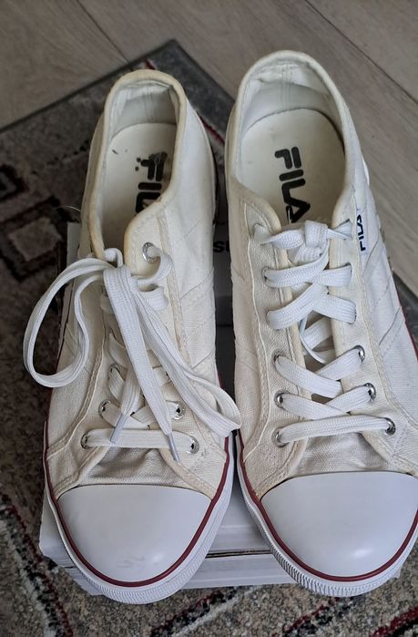 Trampki unicex wiązane kremowe r 43 Fila