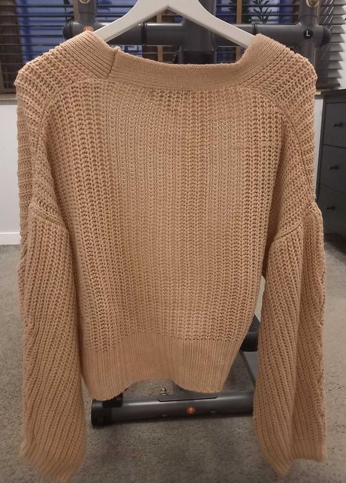Wiązany gruby kardigan sweter PRIMARK M 38