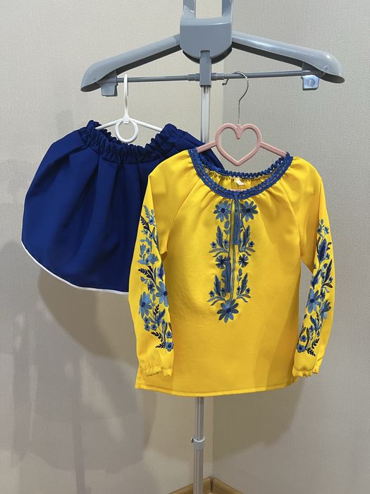 Вишиванка з юбкою 116, 122 см