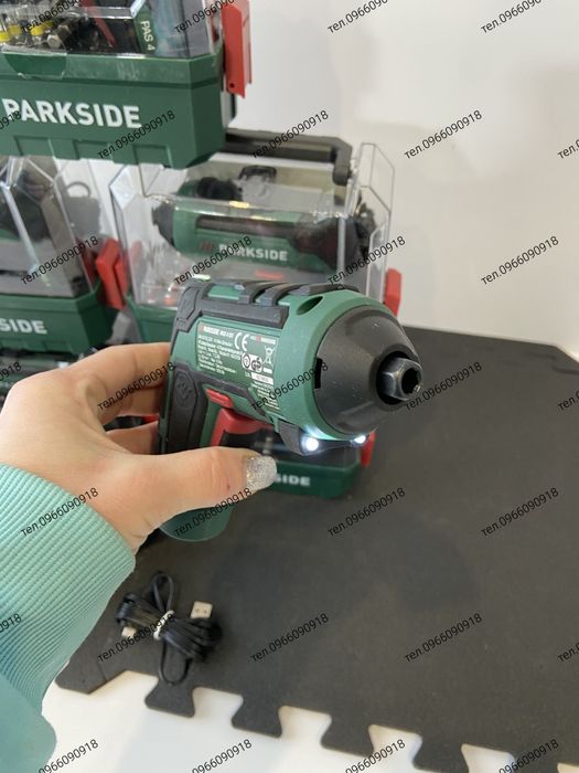 Акумуляторна викрутка, шуруповерт, PARKSIDE PAS 4 D7 Німеччина