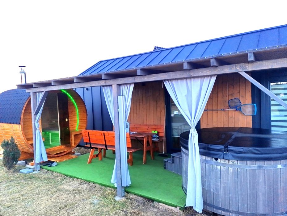 Domek balia jacuzzi sauna,Kaszuby gowidlino