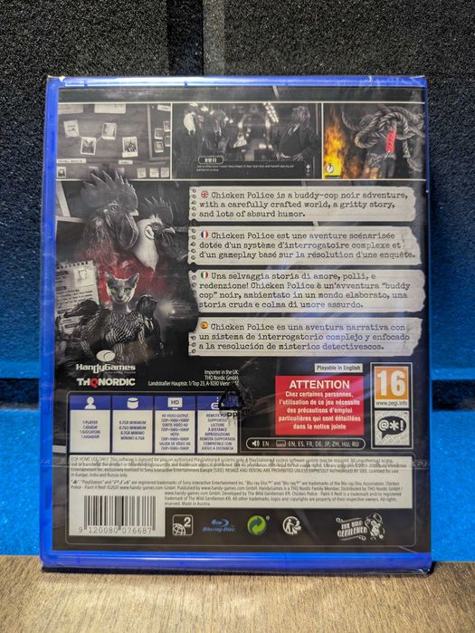Chicken Police: Paint it Red! PS4 / PS5 - klimatyczna gra przygodowa noir