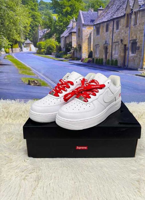 Nike Air Force 1 Low Supreme White Rozmiar 45