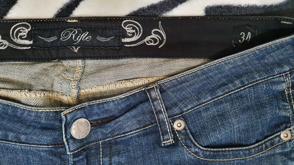 Spodnie jeansy biodrówki RIFLE