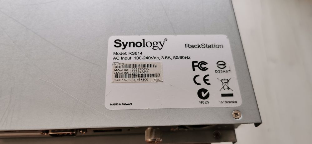 Synology RS814 + RX410 serwer NAS + jednostka rozszerzająca ca