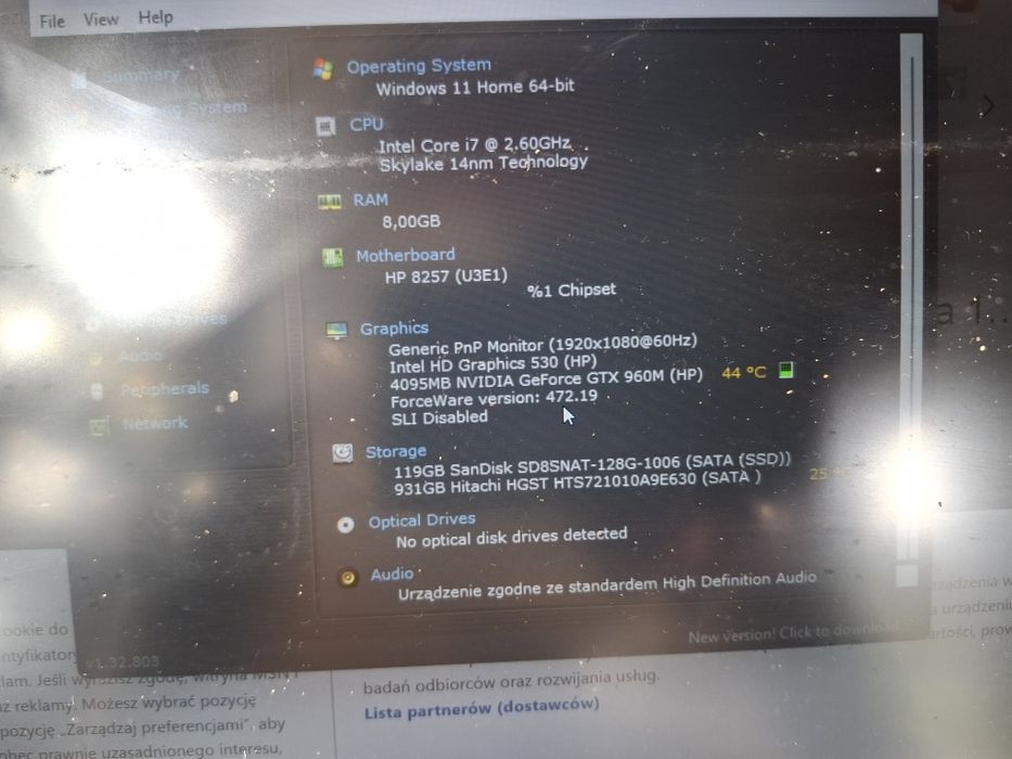 Laptop msi M179e 8g.16 ram