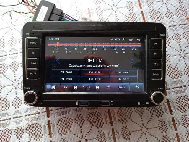 Radio samochodowe 2DIN - Skoda, VW - Android, Nawigacja Bluetooth, USB
