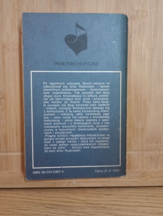 Moje drugie życie. Tom 1. Artur Rubinstein