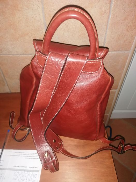 Mochila em Pele (Castanho)