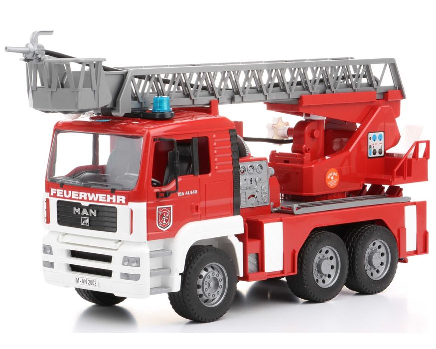 Bruder 02771 Man Wóz strażacki z drabiną i dźwiękiem zabawka