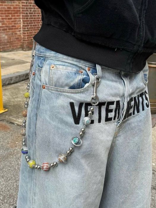 Беггі джинси | Vetements Logo Patch Baggy Jeans