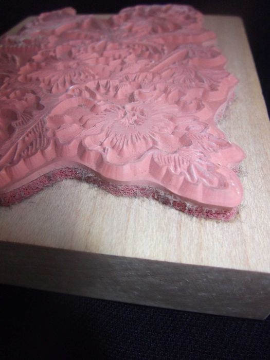 Carimbo em madeira Flor / Wooden stamp Flower - "Pansy Violaceae"