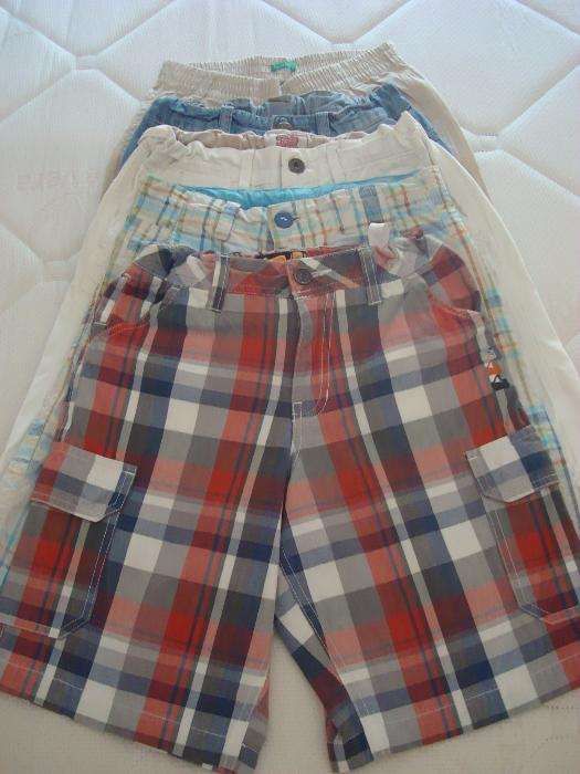 Lote de 5 pares de calções para menino 8 anos