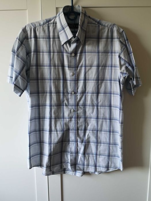 EASY koszula w kratę niebieska r. 38/M