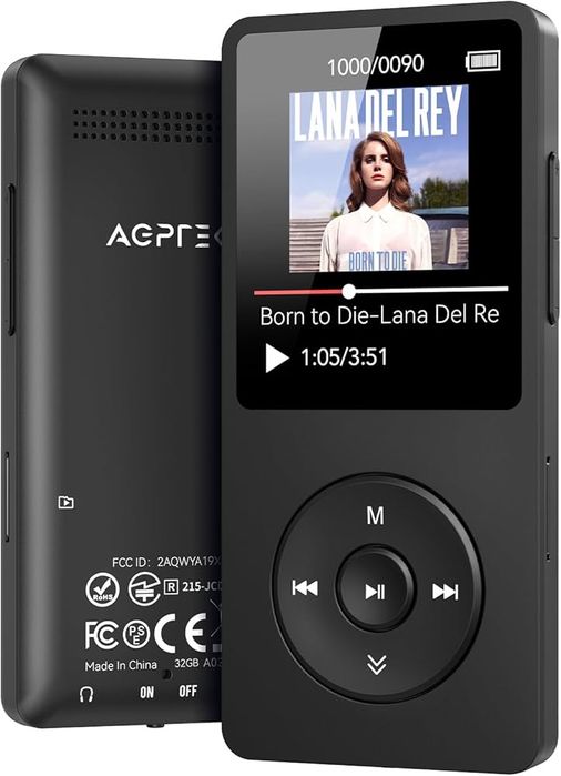 MP3-плеєр AGPTEK A02 з Bluetooth 5.3, портативний музичний плеєр