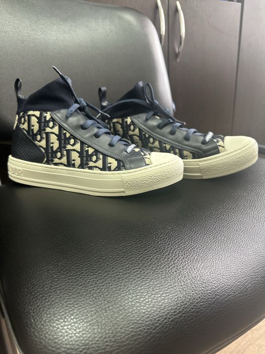 Кеди високі Діор шкіра