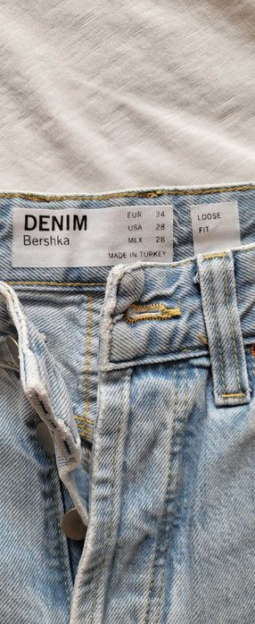 Tshirt OBJECT rozmiar XL,  spodnie jeansowe Bershka